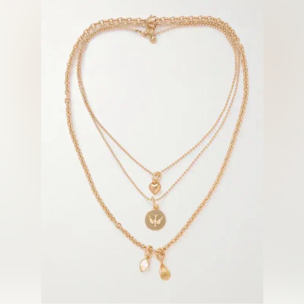 Roxanne Assoulin Three Tone and Cubic Zirconia Necklaces - NEW WITH TAGS